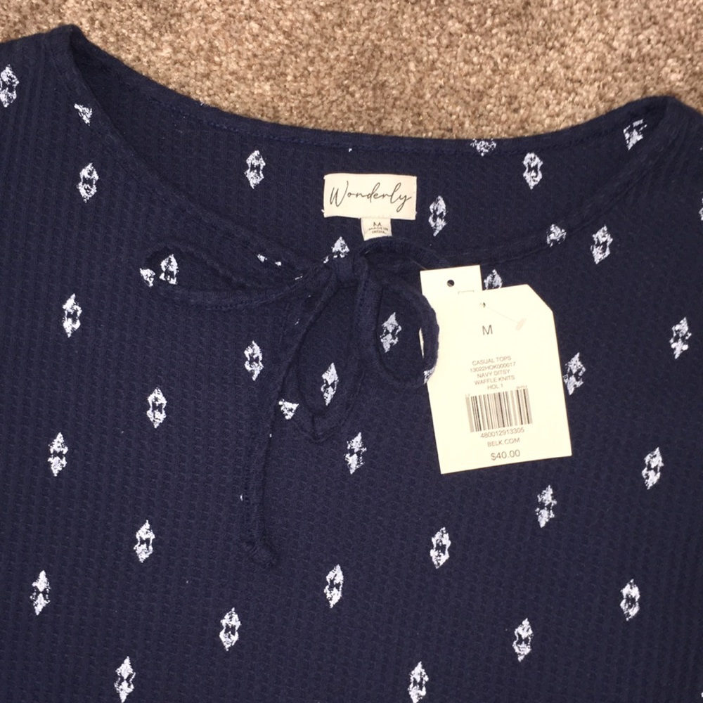 Wonderly-NWT-Lady’s Long Sleeves Top-Size Medium - Picture 6 of 12